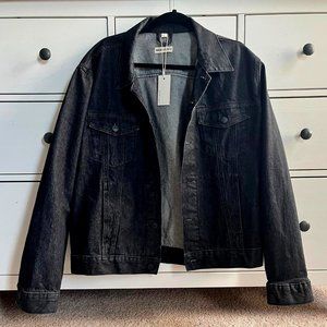Warp+Weft -  Black Denim Jacket - L